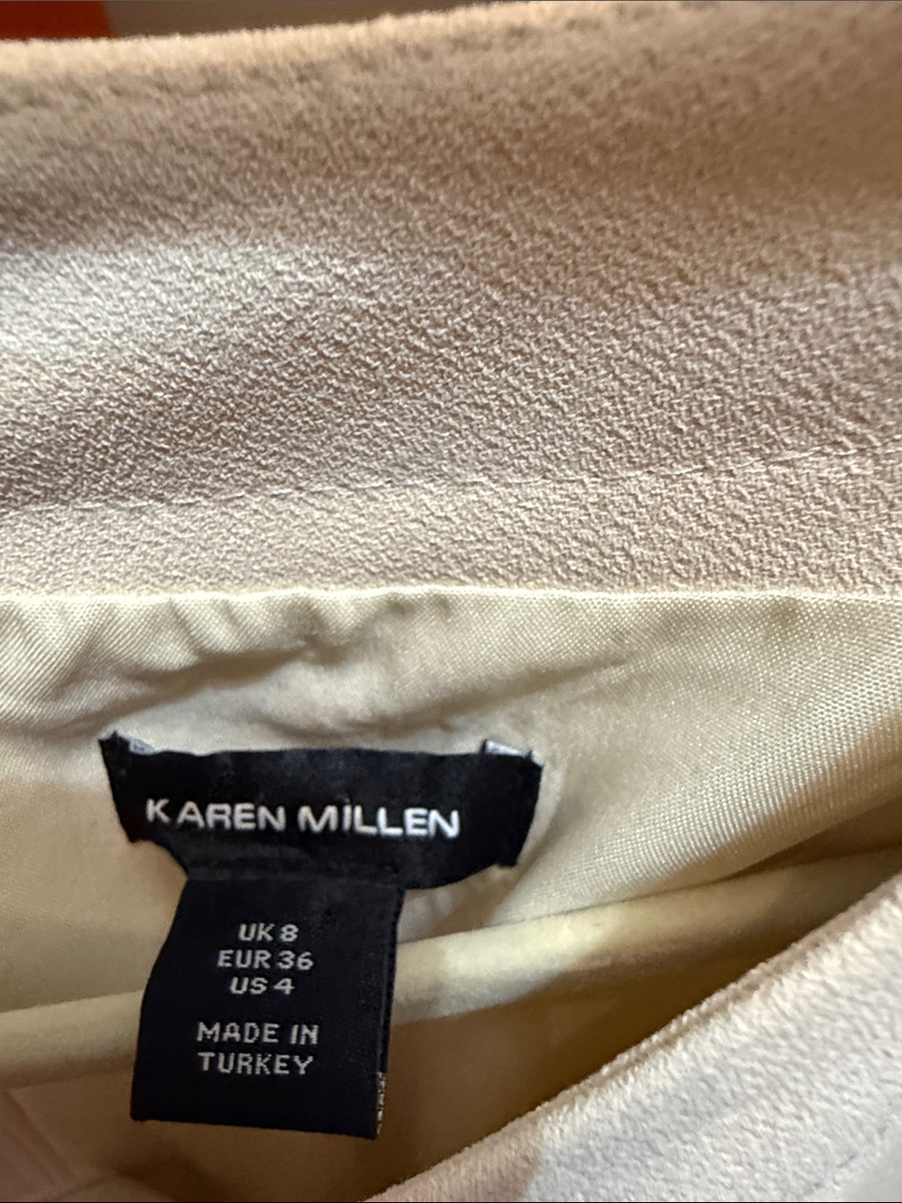 Karen Millen Cream Short Sleeve Pleated Mini Dress - Picture 2 of 4